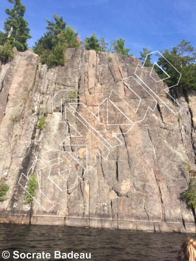 photo of Paroi Éléphant  from Québec: Escalade Parc régional du Poisson Blanc