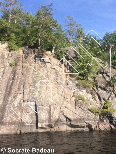 photo of Paroi Éléphant  from Québec: Escalade Parc régional du Poisson Blanc