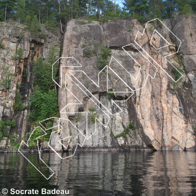 photo of Paroi Éléphant  from Québec: Escalade Parc régional du Poisson Blanc