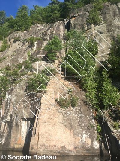 photo of Le Grand Mur from Québec: Escalade Parc régional du Poisson Blanc