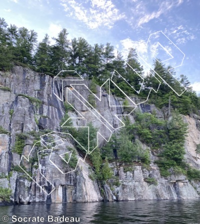 photo of Le Grand Mur from Québec: Escalade Parc régional du Poisson Blanc