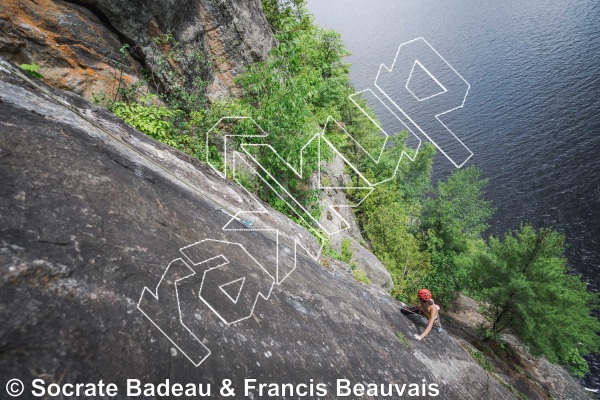 photo of Le Grand Mur from Québec: Escalade Parc régional du Poisson Blanc