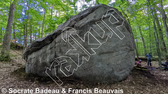 photo of Blocs du Chenal from Québec: Escalade Parc régional du Poisson Blanc