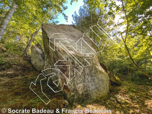 photo of Blocs des Pères from Québec: Escalade Parc régional du Poisson Blanc