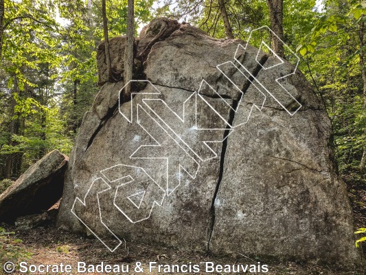 photo of Blocs des Pères from Québec: Escalade Parc régional du Poisson Blanc