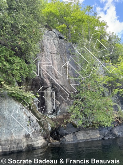 photo of Le Couloir from Québec: Escalade Parc régional du Poisson Blanc