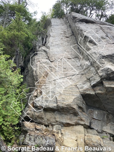 photo of Le Mur Suspendu from Québec: Escalade Parc régional du Poisson Blanc