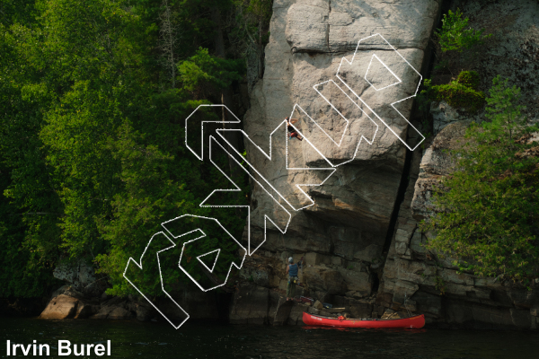 photo of Le Mur Suspendu from Québec: Escalade Parc régional du Poisson Blanc