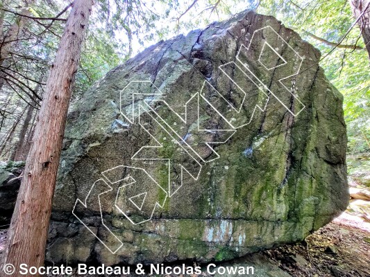 photo of Chip off the old bloc, V4  at Cube from Québec: Mont Rigaud