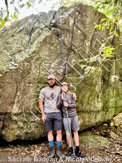 photo of Chip off the old bloc, V4  at Cube from Québec: Mont Rigaud