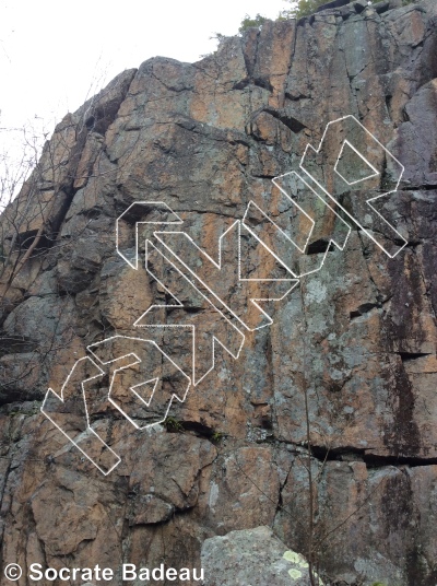 photo of Bob the Builder, 5.10 ★ at Bob's Wall from Québec: Mont Rigaud