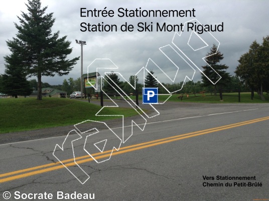 photo of Parking and Mount Rigaud Ski Resort Information,   at Information (English) from Québec: Mont Rigaud