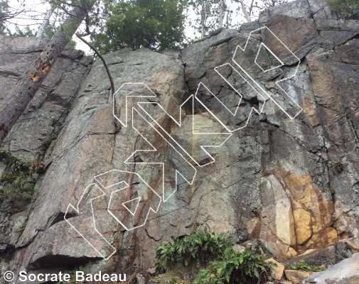 photo of Left Over, 5.10- ★ at Fairyland  from Québec: Mont Rigaud