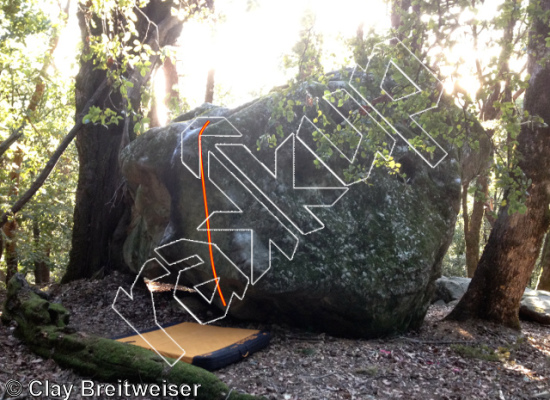 photo of One move V3, V3 ★★★ at Trapper Boulders from Castle Rock Bouldering