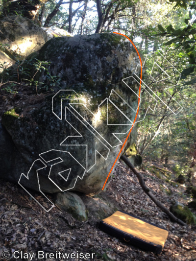 photo of Trapper V0, V0 ★ at Trapper Boulders from Castle Rock Bouldering