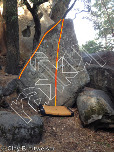 photo of Left Arete, V0- ★ at Indian Rock Boulders from Castle Rock Bouldering