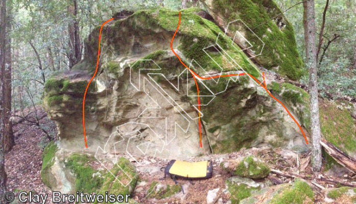 photo of Cave Dyno, V3 ★★ at Upper Biddles from Castle Rock Bouldering