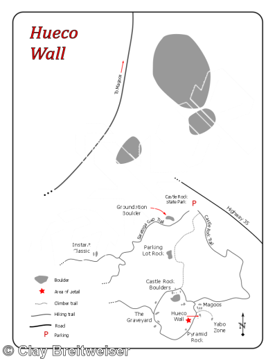 photo of Hueco Wall Traverse, V8  at Hueco Wall from Castle Rock Bouldering