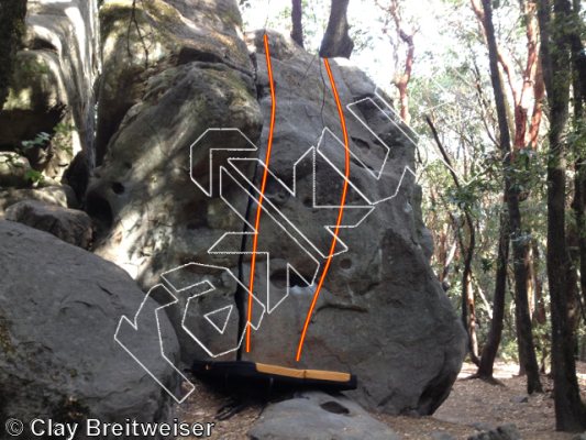 photo of Indian Cracks from Castle Rock Bouldering