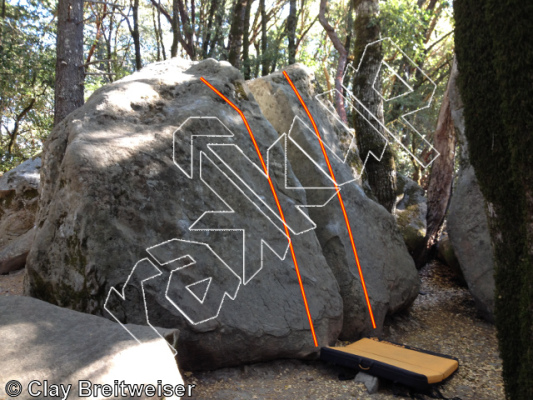 photo of Slab, V0 ★ at Nature Nazi Boulders from Castle Rock Bouldering