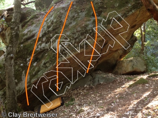photo of The Fin, V1 ★ at Biddles Tower from Castle Rock Bouldering