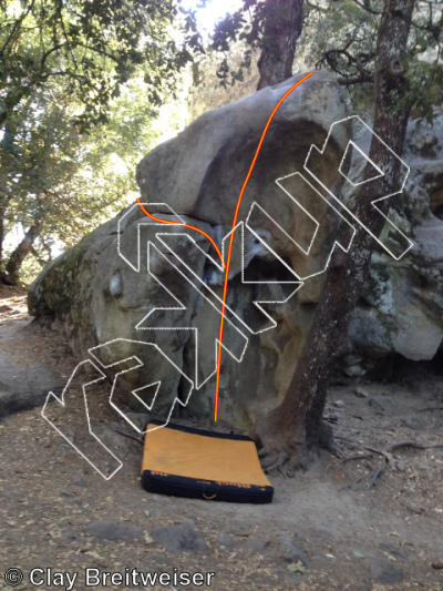 photo of The Spoon, V2 ★★★ at Castle Rock Boulders from Castle Rock Bouldering