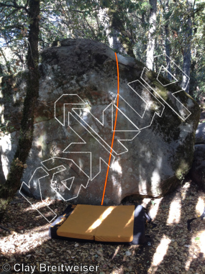 photo of V2 Mantle, V2 ★ at Nature Nazi Boulders from Castle Rock Bouldering
