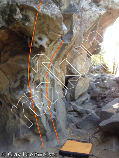 photo of Waimea Wall, V1 ★★★★ at Castle Rock Boulders from Castle Rock Bouldering