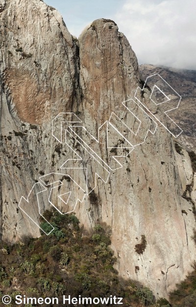 photo of Variante Espinasa-Diamant, 5.8  at El Pilón from Mexico: Peña de Bernal