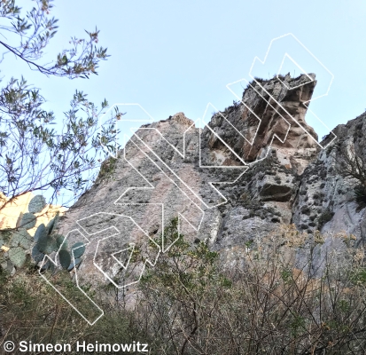 photo of Lower Quiote Wall from Mexico: Peña de Bernal