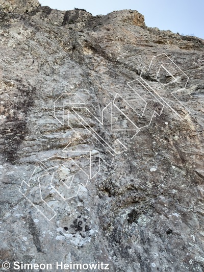 photo of Tahone Dulce, 5.10  at  Upper Quiote Wall from Mexico: Peña de Bernal