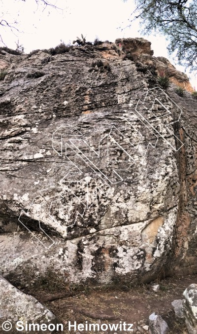 photo of Los Oreads,  ★★★ at El Capitán Calzón (Shady Side Right) from Mexico: Peña de Bernal