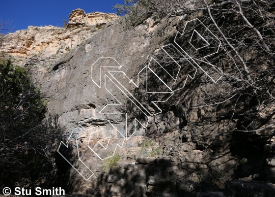 photo of Doc, 5.9 ★★ at Tombstone Wall from Last Chance Canyon NM