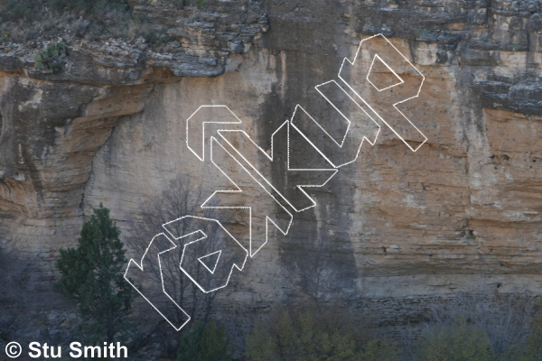 photo of Spidergrind, 5.12a ★★★ at Tornado Alley from Last Chance Canyon NM