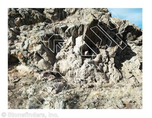 photo of Aloof Roof from Clear Creek Canyon