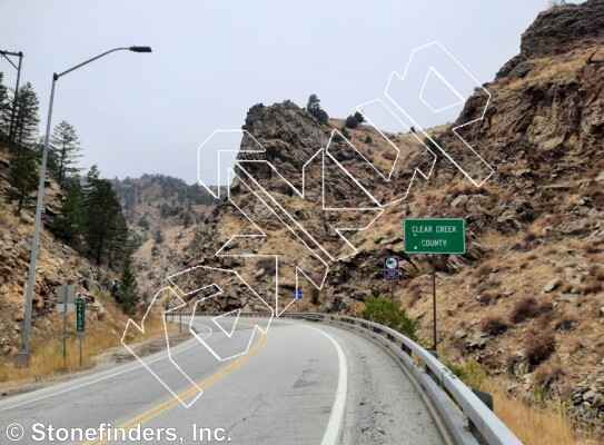 photo of Aloof Roof from Clear Creek Canyon