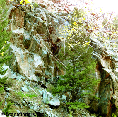 photo of Beretta, 5.14b ★★ at Armory from Clear Creek Canyon