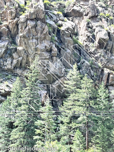 photo of Double D's, 5.13b ★★★ at Broverhang from Clear Creek Canyon
