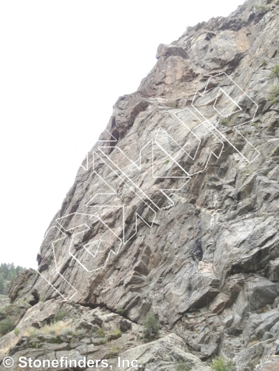 photo of Aries, 5.10d ★★ at Capitalist Crag from Clear Creek Canyon