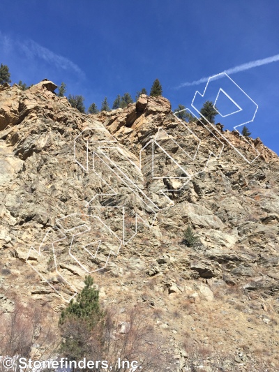 photo of Cat Slab Annex from Clear Creek Canyon