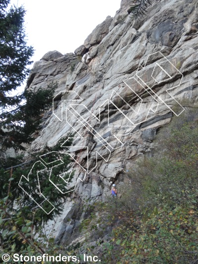 photo of Hunting Party, 5.10d ★ at East Colfax from Clear Creek Canyon