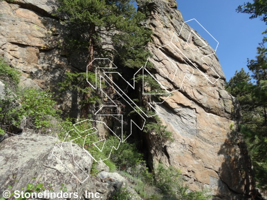 photo of Flexible Flakes, 5.13b ★ at Flakes Wall from Clear Creek Canyon