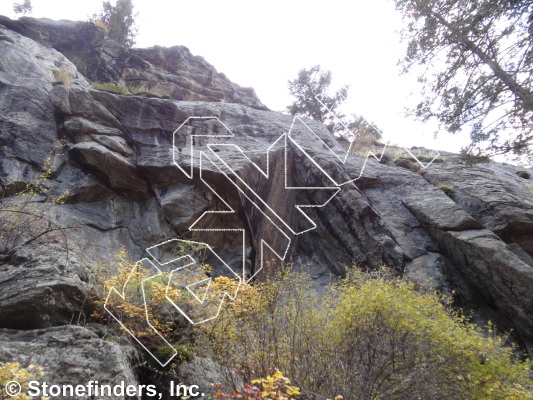 photo of Cobra, 5.12a ★ at Garden Wall from Clear Creek Canyon