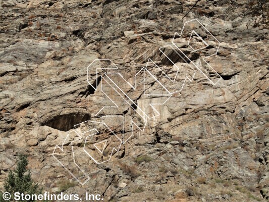 photo of Graveyard from Clear Creek Canyon