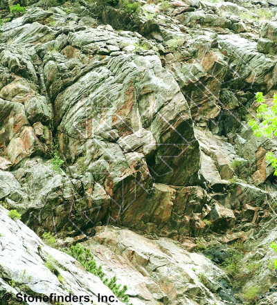 photo of Spinner Bait, 5.11d ★ at Guppy from Clear Creek Canyon
