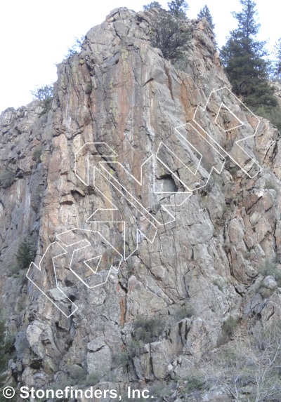 photo of Mouse Meat, 5.10b ★ at High Profile Wall from Clear Creek Canyon