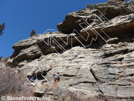 photo of Wind Machine, 5.11d ★ at Highlander from Clear Creek Canyon