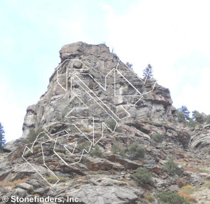 photo of White Whale, 5.13a ★★★ at Highlander from Clear Creek Canyon