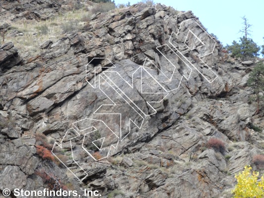 photo of Shock & Awe, 5.12c ★★★ at Irok from Clear Creek Canyon