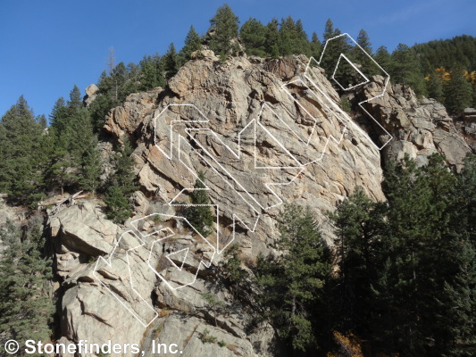 photo of Bar None, 5.12a ★★ at A Little Piece Of South Dakota from Clear Creek Canyon